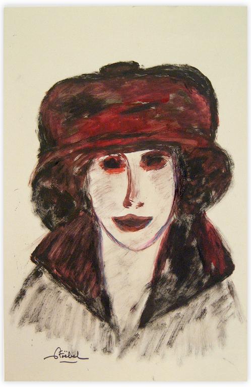 Catalogue raisonné, Edgar Stoëbel, femme au chapeau — 
