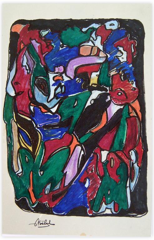 Catalogue raisonné, Edgar Stoëbel, abstract form — 