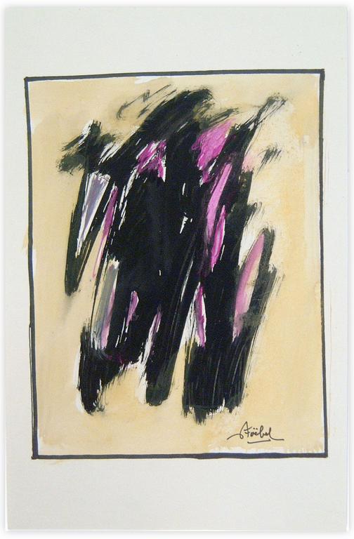 Catalogue raisonné, Edgar Stoëbel, abstract graphic — 