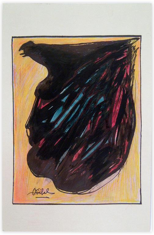 Catalogue raisonné, Edgar Stoëbel, "en haut… l'oiseau" — 
