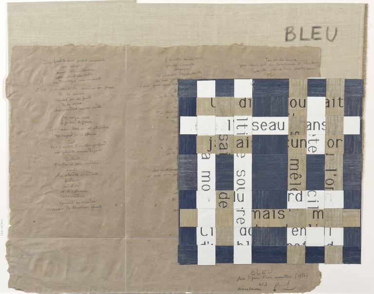 Catalogue raisonné, Henri Maccheroni, Bleu, Série des Egypte bleu, livre d'artiste par Raphael Monticelli et Henri Maccheroni - 1987