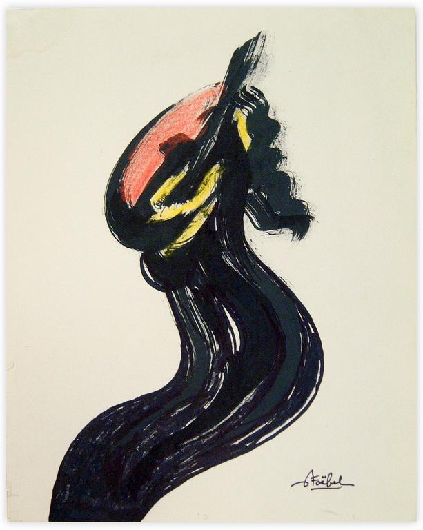 Catalogue raisonné, Edgar Stoëbel, abstract feminin form — 