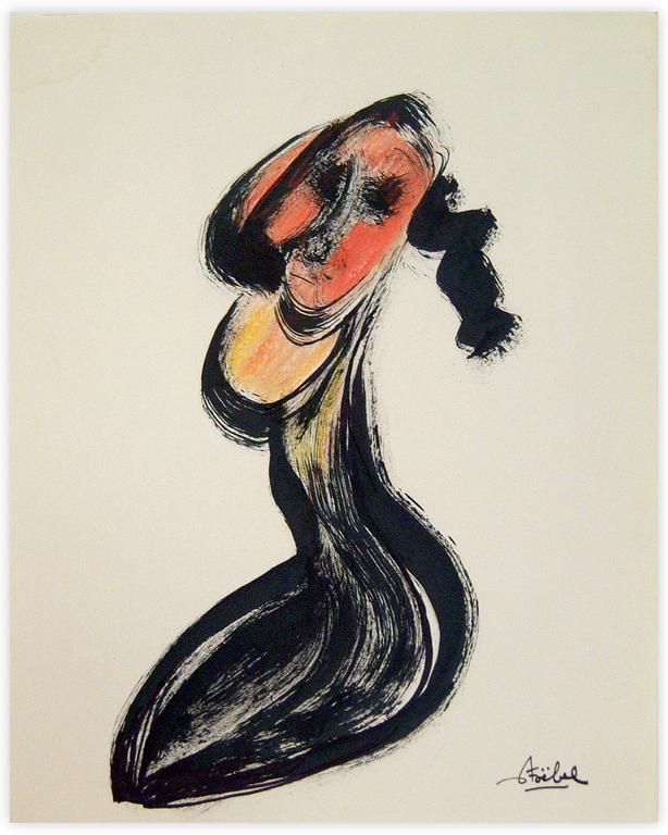 Catalogue raisonné, Edgar Stoëbel, abstract woman — 
