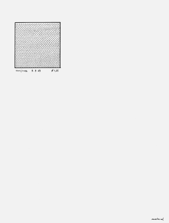 Catalogue raisonné, Robert Malaval, 100 demi-heures de dessin quotidien, planche 12 - 1969