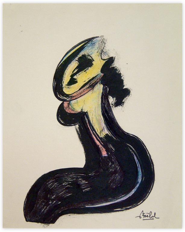 Catalogue raisonné, Edgar Stoëbel, abstract woman — 