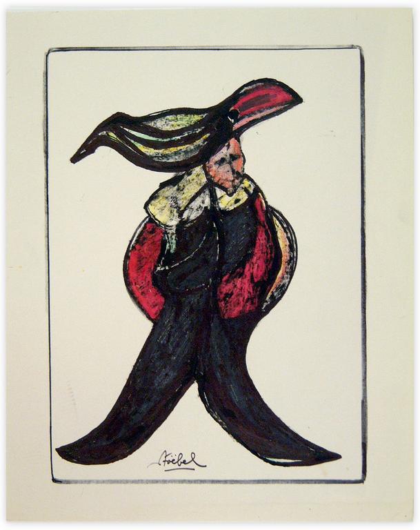Catalogue raisonné, Edgar Stoëbel, (l'homme toucan) Le couvre-chef — 