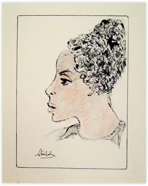 Catalogue raisonné, Edgar Stoëbel, femme de profil (buste) — 