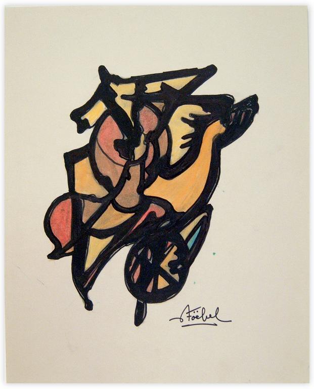 Catalogue raisonné, Edgar Stoëbel, abstract hippique — 