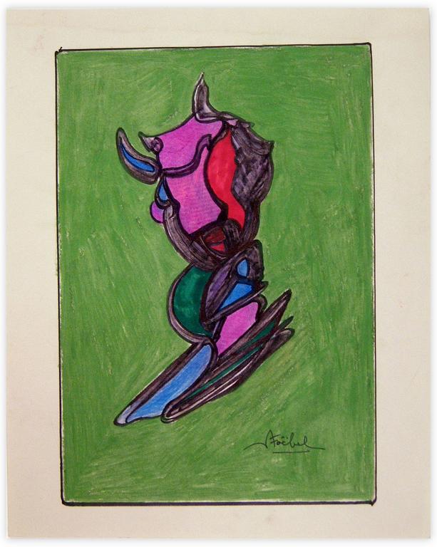 Catalogue raisonné, Edgar Stoëbel, abstract green — 