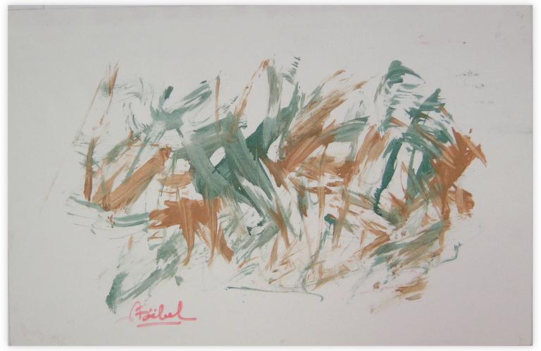 Catalogue raisonné, Edgar Stoëbel, abstract calligraphic — 