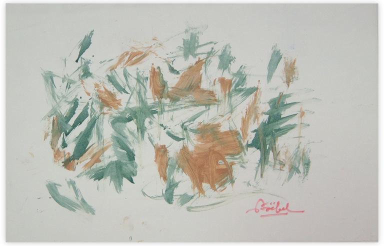 Catalogue raisonné, Edgar Stoëbel, abstract calligraphic — 