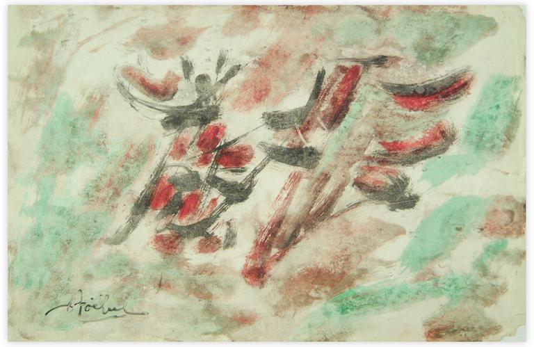 Catalogue raisonné, Edgar Stoëbel, abstract calligraphic — 