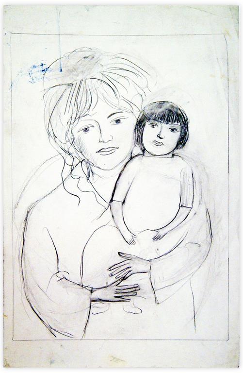 Catalogue raisonné, Edgar Stoëbel, femme et enfant — 