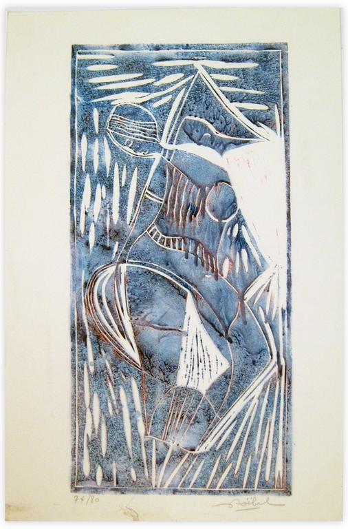 Catalogue raisonné, Edgar Stoëbel, litho 74/80 - "femme aux champs" — 