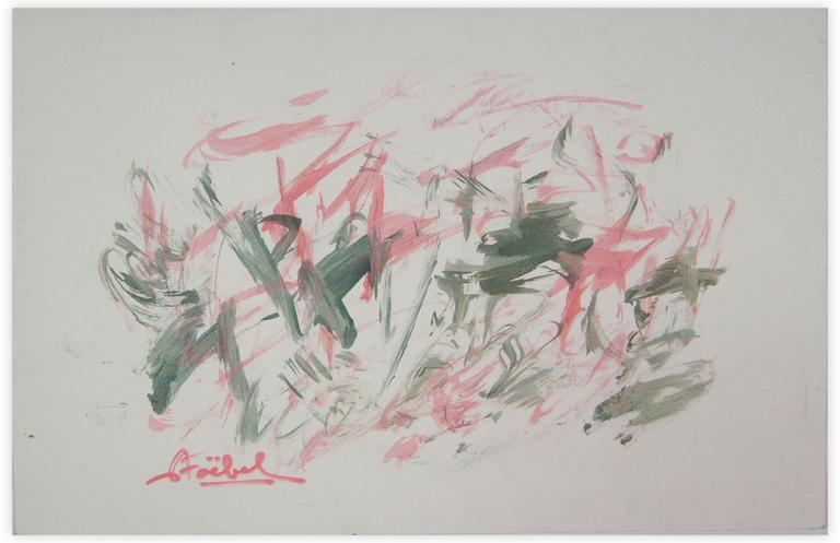 Catalogue raisonné, Edgar Stoëbel, abstract calligraphic — 
