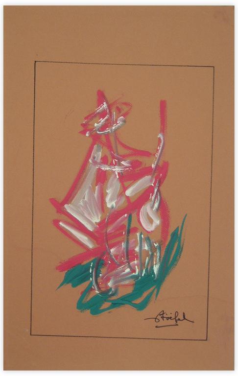 Catalogue raisonné, Edgar Stoëbel, abstract calligraphic — 