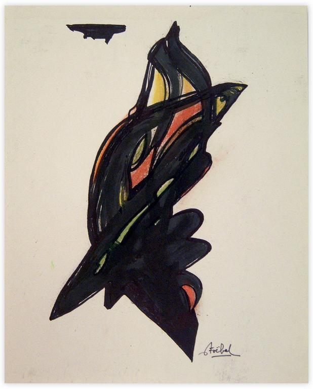Catalogue raisonné, Edgar Stoëbel, birdy abstract — 