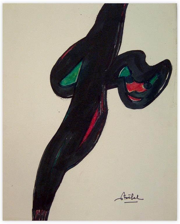 Catalogue raisonné, Edgar Stoëbel, abstract feminin form — 