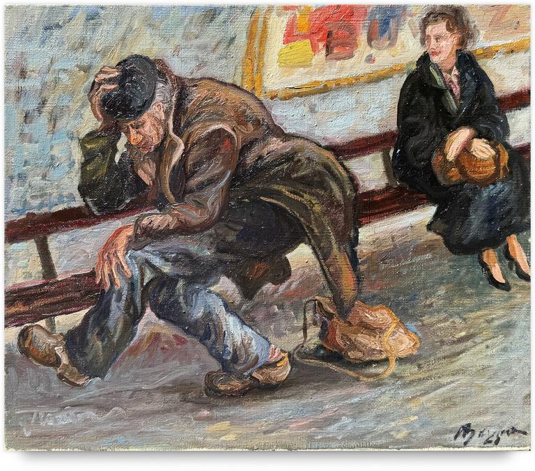 Catalogue raisonné, Henri Baviera, Clochard dans le Metro — 1961