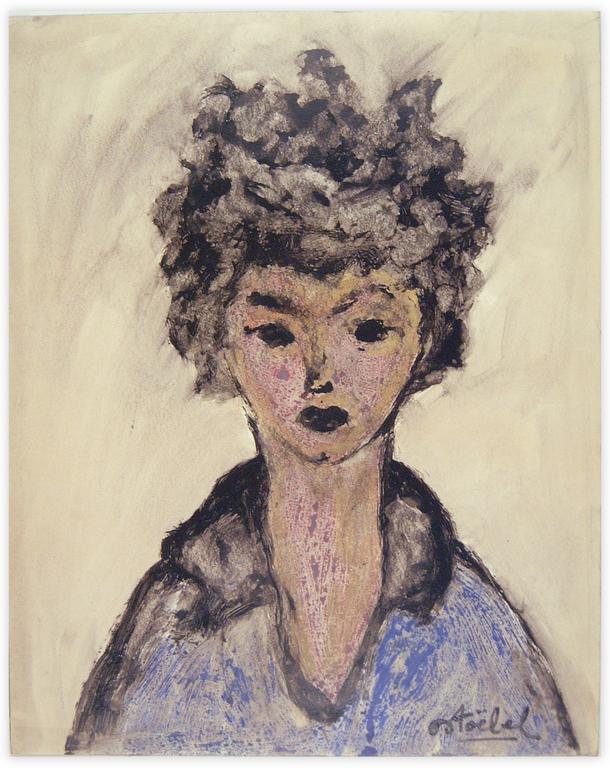 Catalogue raisonné, Edgar Stoëbel, portrait de femme (buste) — 