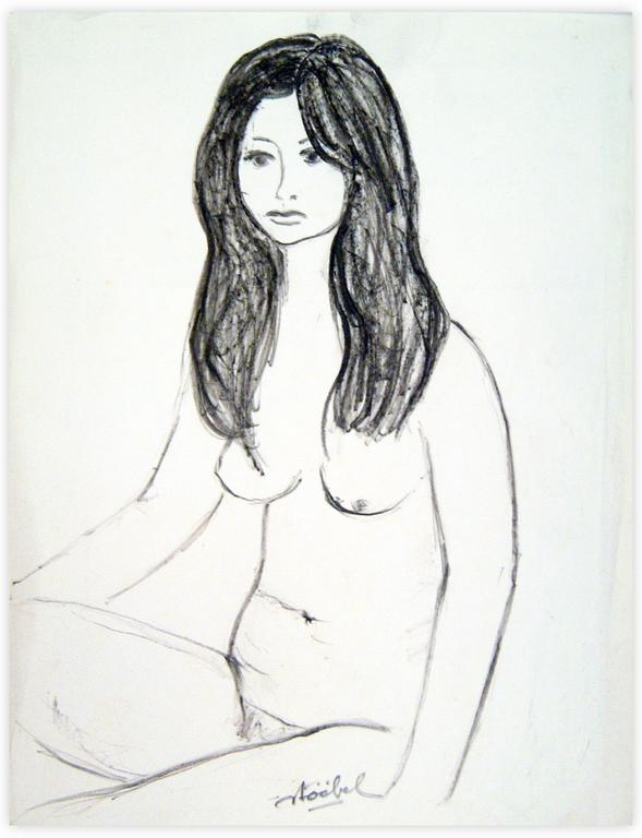 Catalogue raisonné, Edgar Stoëbel, brown hair nude — 