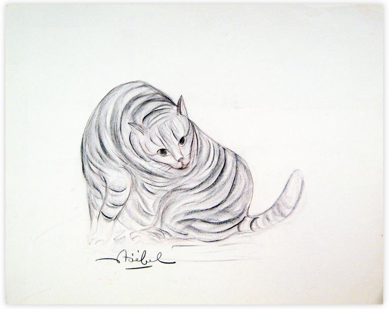 Catalogue raisonné, Edgar Stoëbel, chat — 