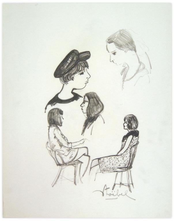 Catalogue raisonné, Edgar Stoëbel, étude, différents personnages — 