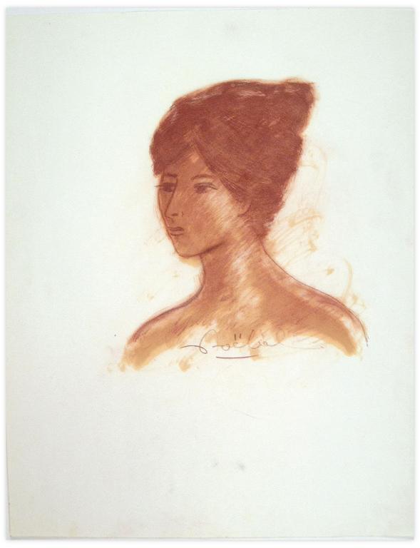 Catalogue raisonné, Edgar Stoëbel, portrait de femme — 