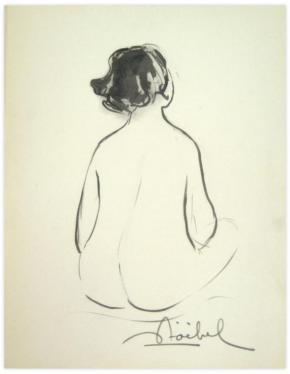 Catalogue raisonné, Edgar Stoëbel, nue de dos — 