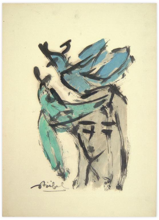 Catalogue raisonné, Edgar Stoëbel, 2 oiseaux et la fille — 