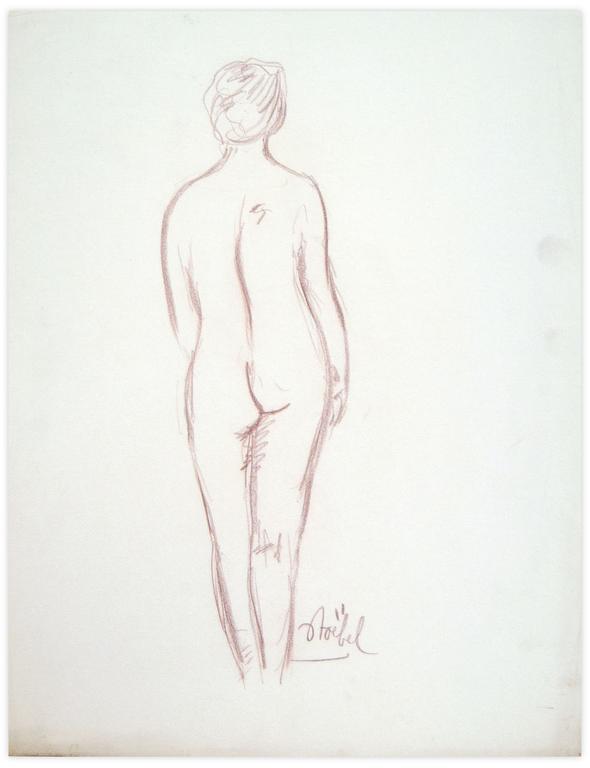Catalogue raisonné, Edgar Stoëbel, nue de dos — 