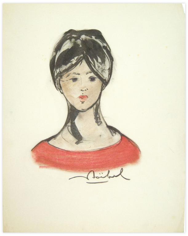 Catalogue raisonné, Edgar Stoëbel, portrait de femme — 