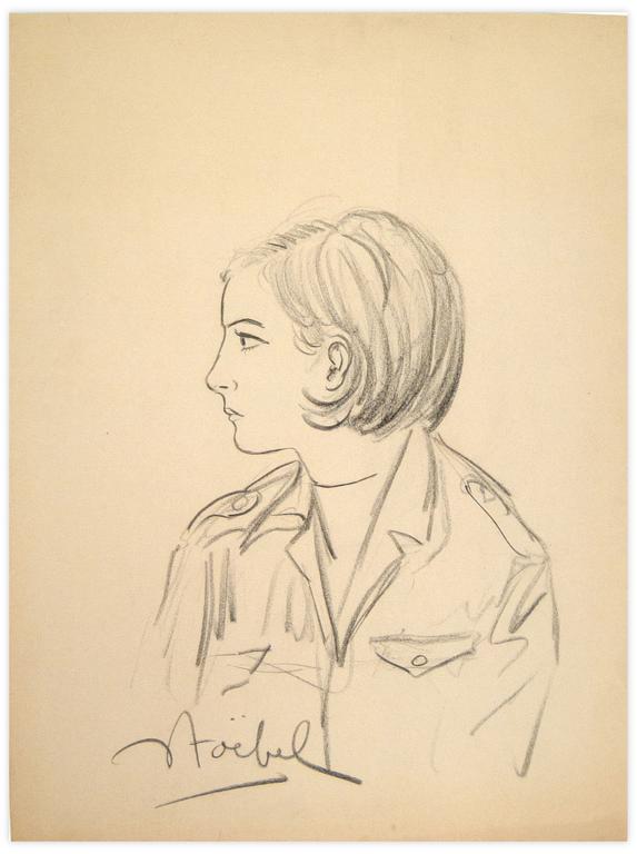 Catalogue raisonné, Edgar Stoëbel, femme de profil — 