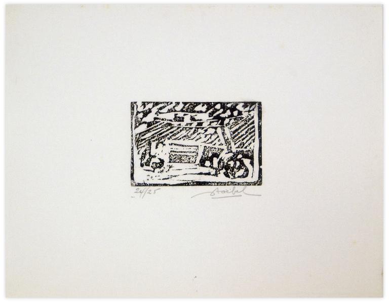 Catalogue raisonné, Edgar Stoëbel, linogravure 24/25 - abstract — 