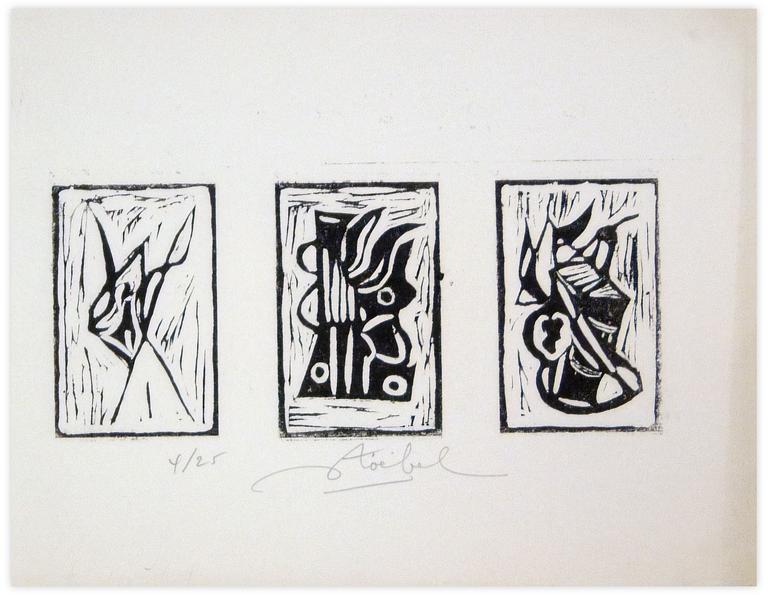 Catalogue raisonné, Edgar Stoëbel, 4/25 - triptyque — 