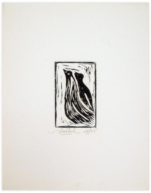 Catalogue raisonné, Edgar Stoëbel, 17/25 - abstract (birdy) — 