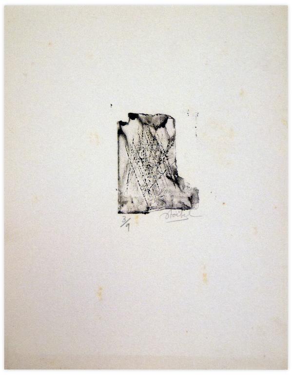 Catalogue raisonné, Edgar Stoëbel, lino 3/9 - abstract — 