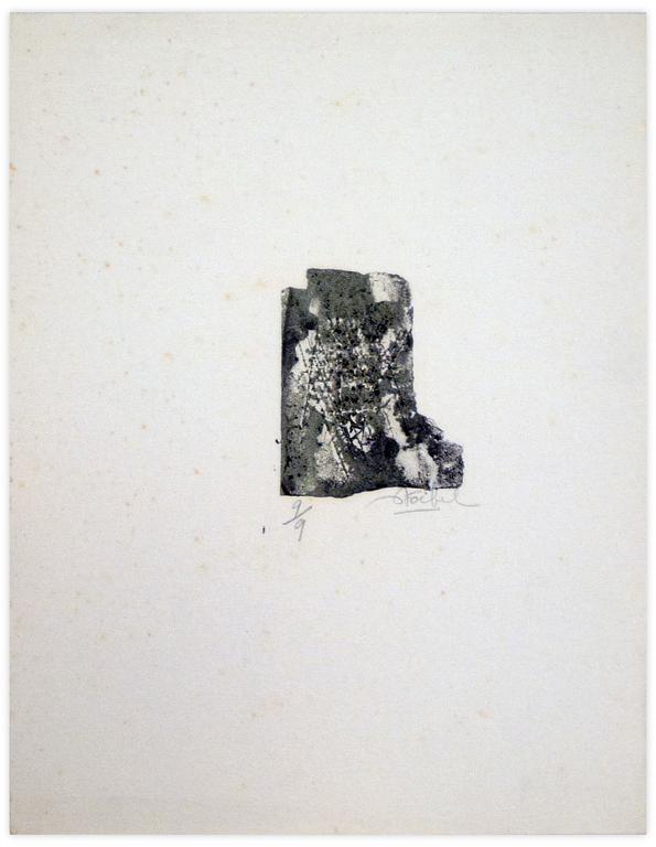 Catalogue raisonné, Edgar Stoëbel, lino 9/9 - abstract — 