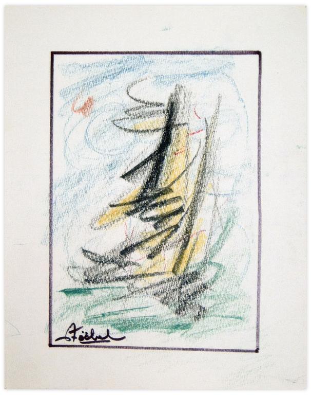 Catalogue raisonné, Edgar Stoëbel, abstract by the sea — 