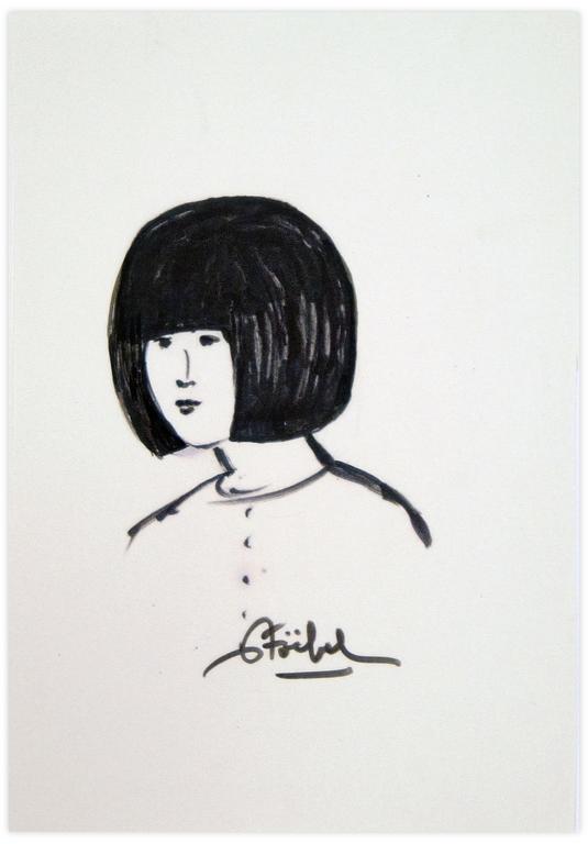 Catalogue raisonné, Edgar Stoëbel, femme au casque — 