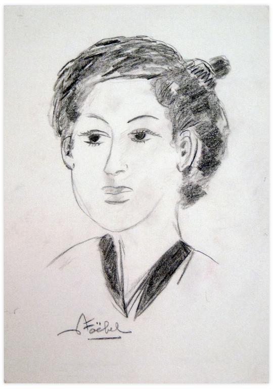 Catalogue raisonné, Edgar Stoëbel, portrait de femme — 