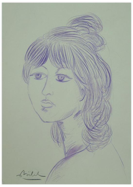 Catalogue raisonné, Edgar Stoëbel, portrait de femme — 