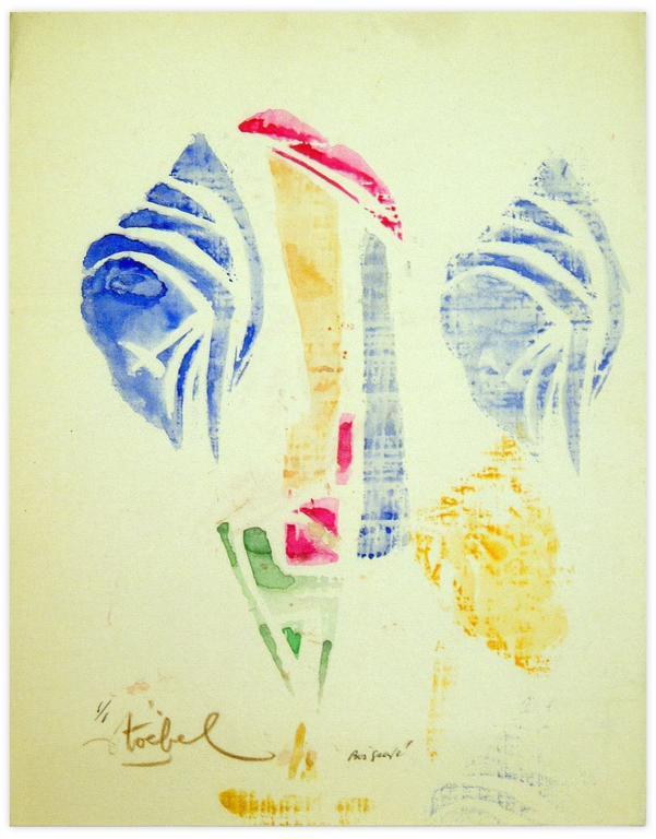 Catalogue raisonné, Edgar Stoëbel, bois gravé 1/1 - abstract — 