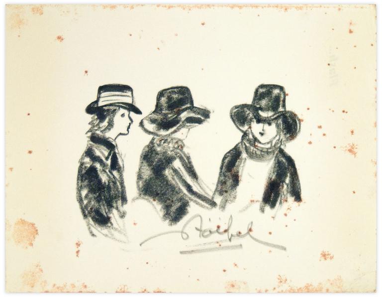 Catalogue raisonné, Edgar Stoëbel, les 3 chapeaux — 