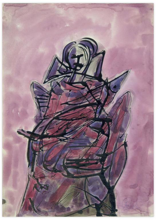 Catalogue raisonné, Edgar Stoëbel, with a fish — 