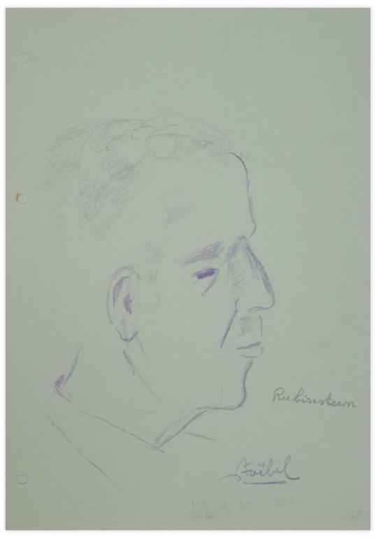 Catalogue raisonné, Edgar Stoëbel, Rubinstein ? - Portrait d'homme — 