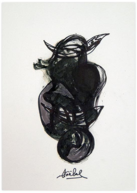 Catalogue raisonné, Edgar Stoëbel, taureau oiseau — 