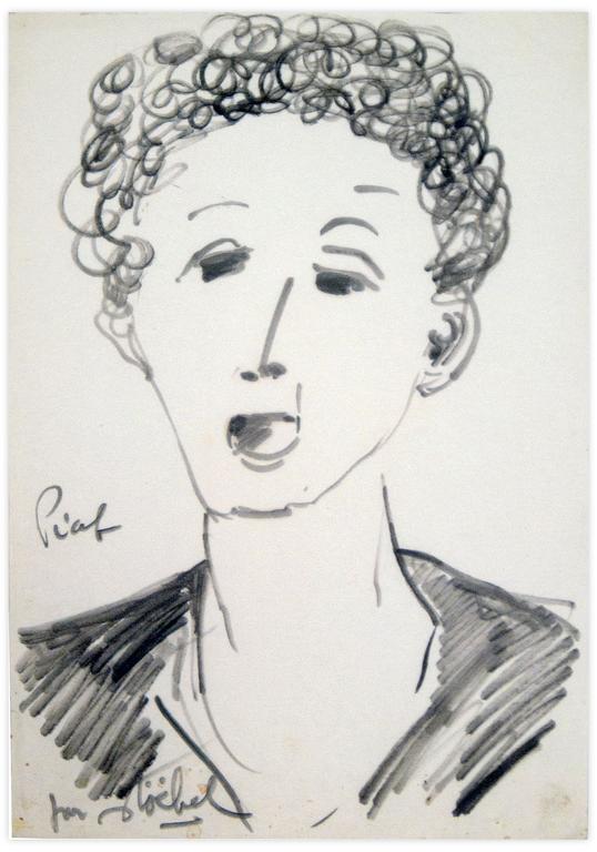 Catalogue raisonné, Edgar Stoëbel, portrait d'Edith Piaf — 