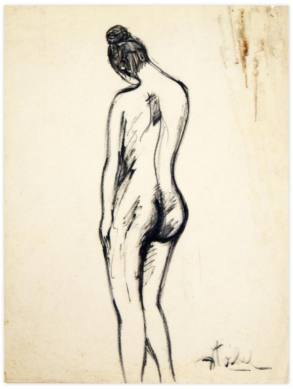 Catalogue raisonné, Edgar Stoëbel, nue de dos — 