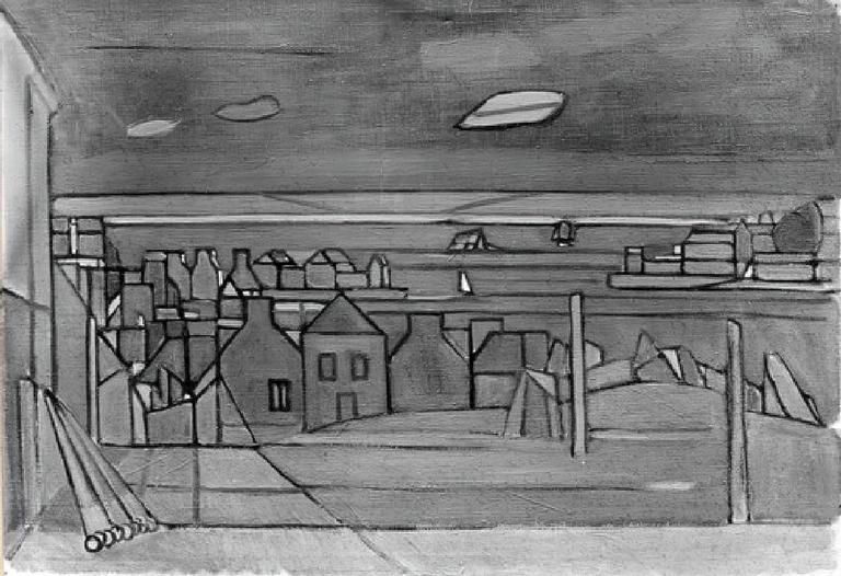 Catalogue raisonné, Hans Seiler, La rue du moulin, 1938